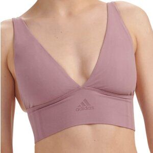 ADIDAS | Lavender Seamless Micro Stretch Longline Plunge Lounge Bra Sz OS
